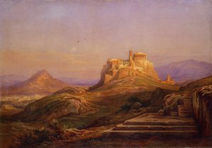 View of the Acropolis from the Pnyx by Muller Rudolph